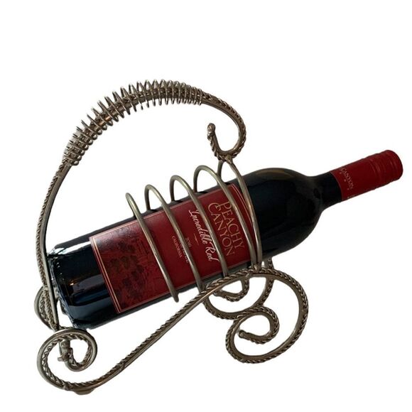 Iron Wine Bottle Holder Bottle Stand - Picture 1 of 5
